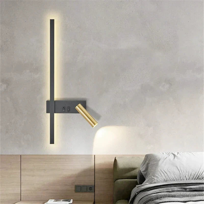 Bedroom Wall Lamp with Reading Light